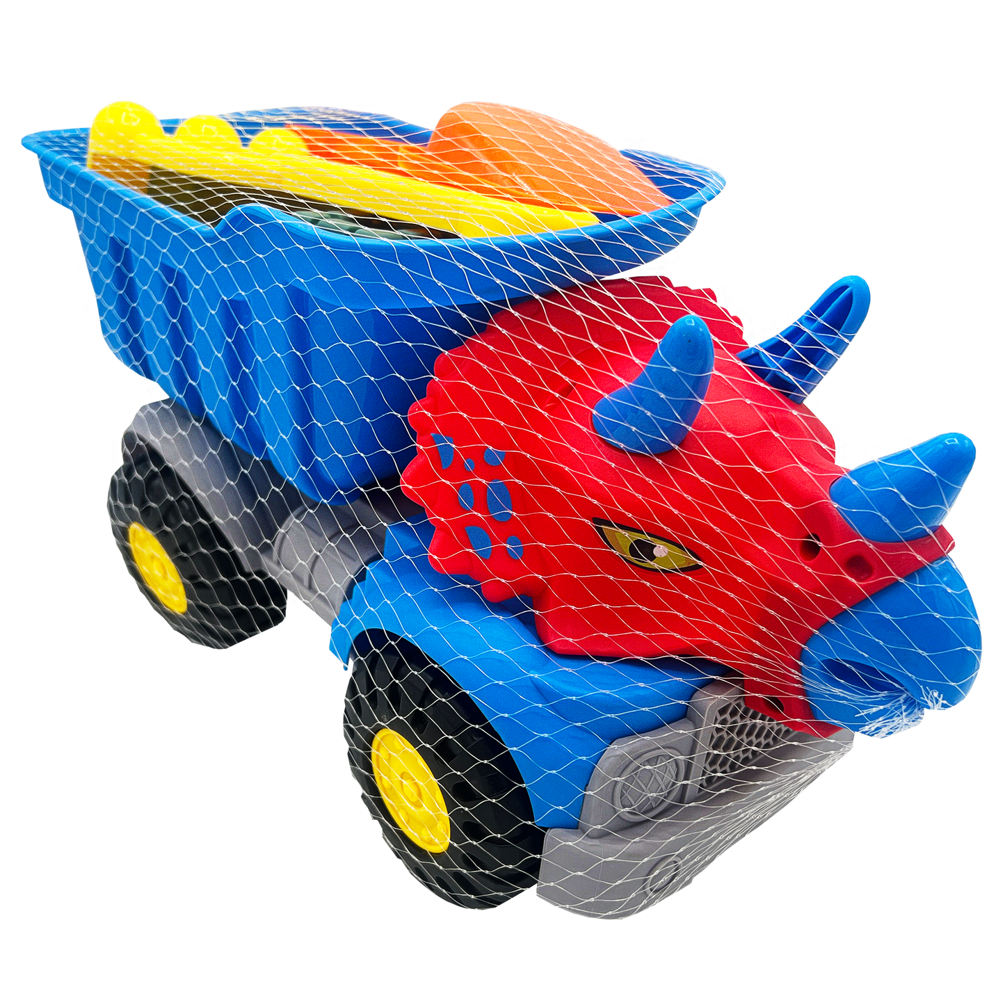 9PC SAND DINO DUMP TRUCK SET