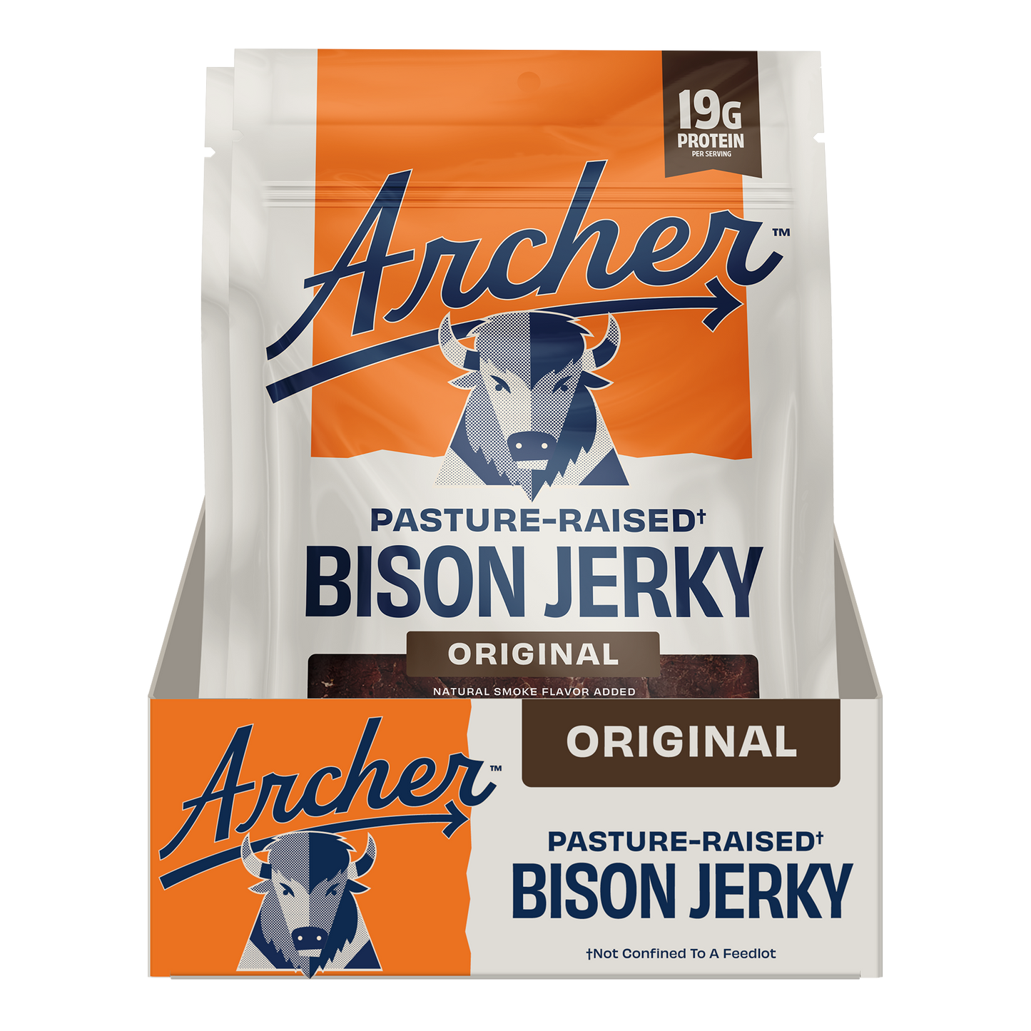 12PK ORIGINAL BISON JERKY DISPLAY