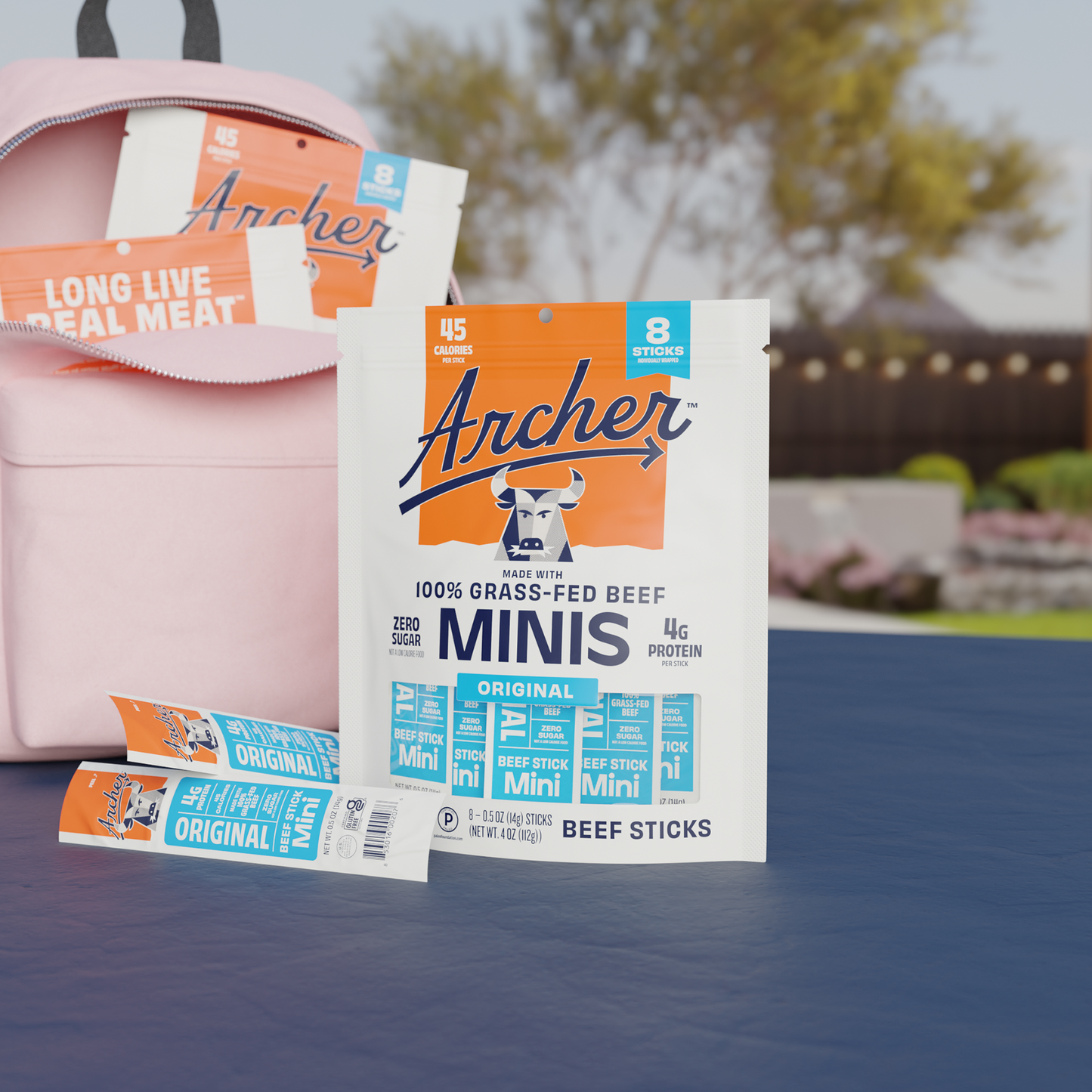 10PK ORIGINAL BEEF MINI STICKS DISPLAY