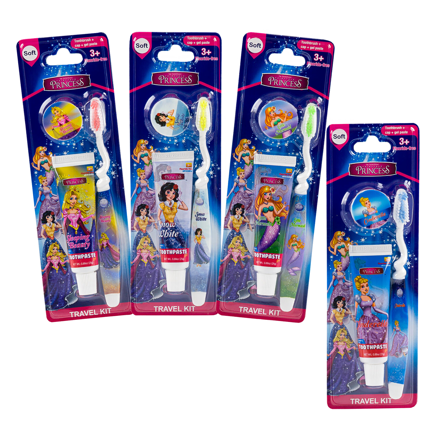 GIRLS TOOTHBRUSH TRAVEL KIT
