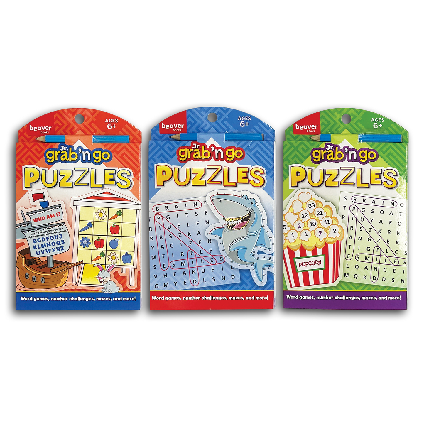 JR. GRAB 'N GO PUZZLES BOOK