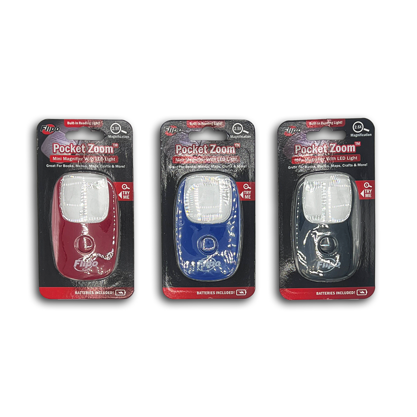 18PC POCKET MAGNIFIER LIGHT DISPLAY
