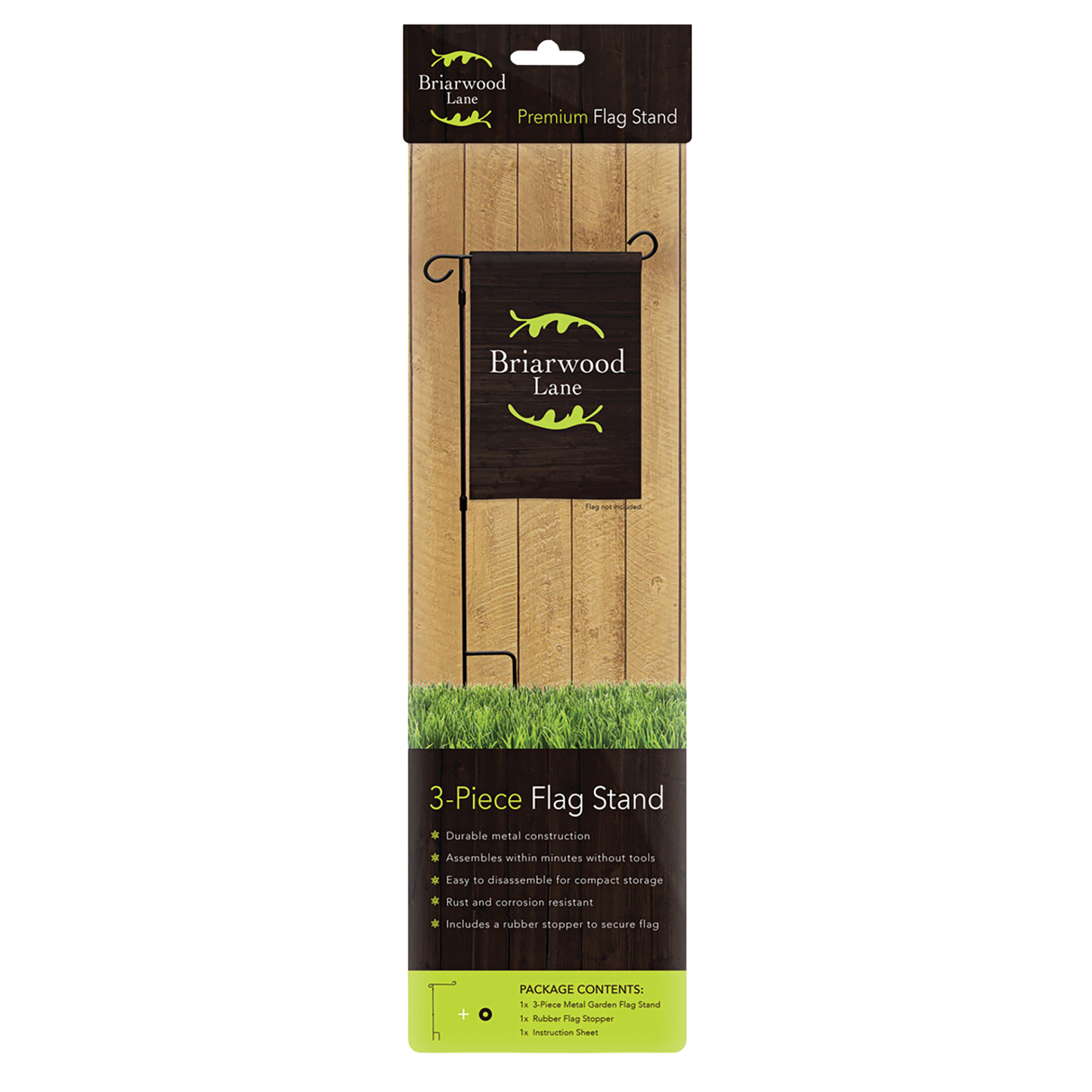3PC GARDEN FLAG STAND