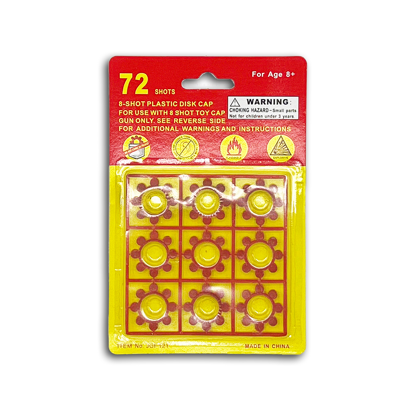60PC 8-SHOT PLASTIC DISK CAP CASE