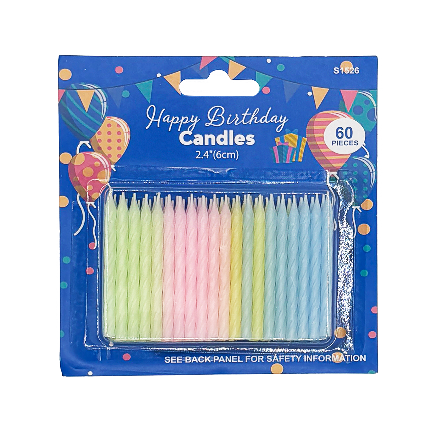 60PC BIRTHDAY CANDLES