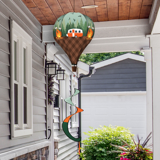 CAMPING DELUXE HOT AIR BALLOON WIND SPINNER