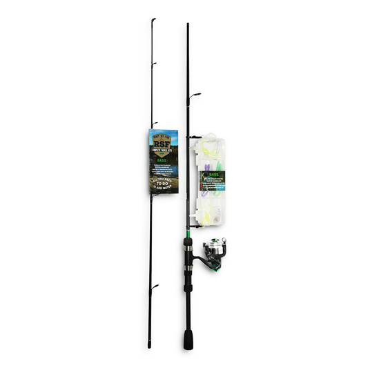TROUT SPINNING REEL & ROD W/TACKLE KIT