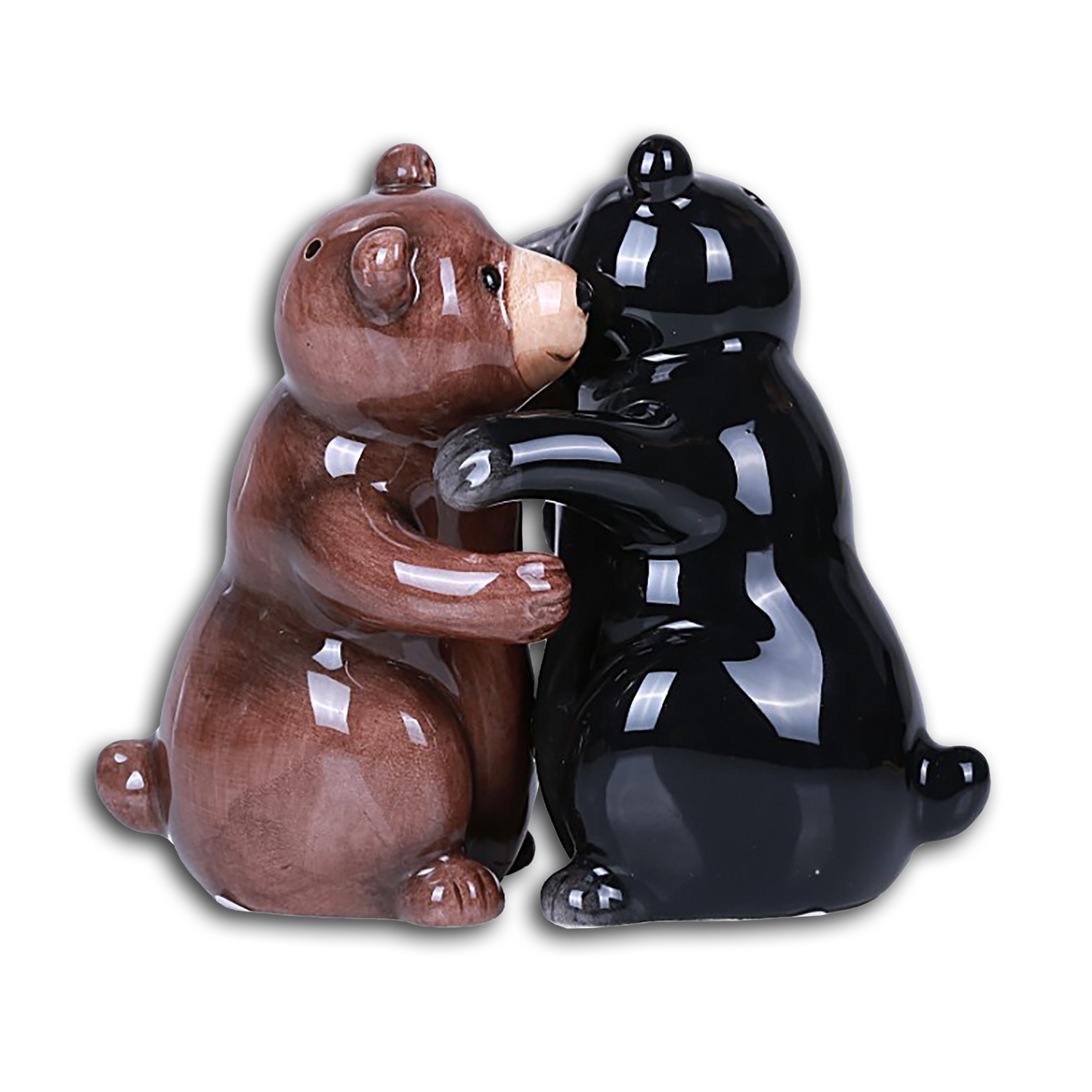 HUGGING BEARS CERAMIC SALT & PEPPER SET