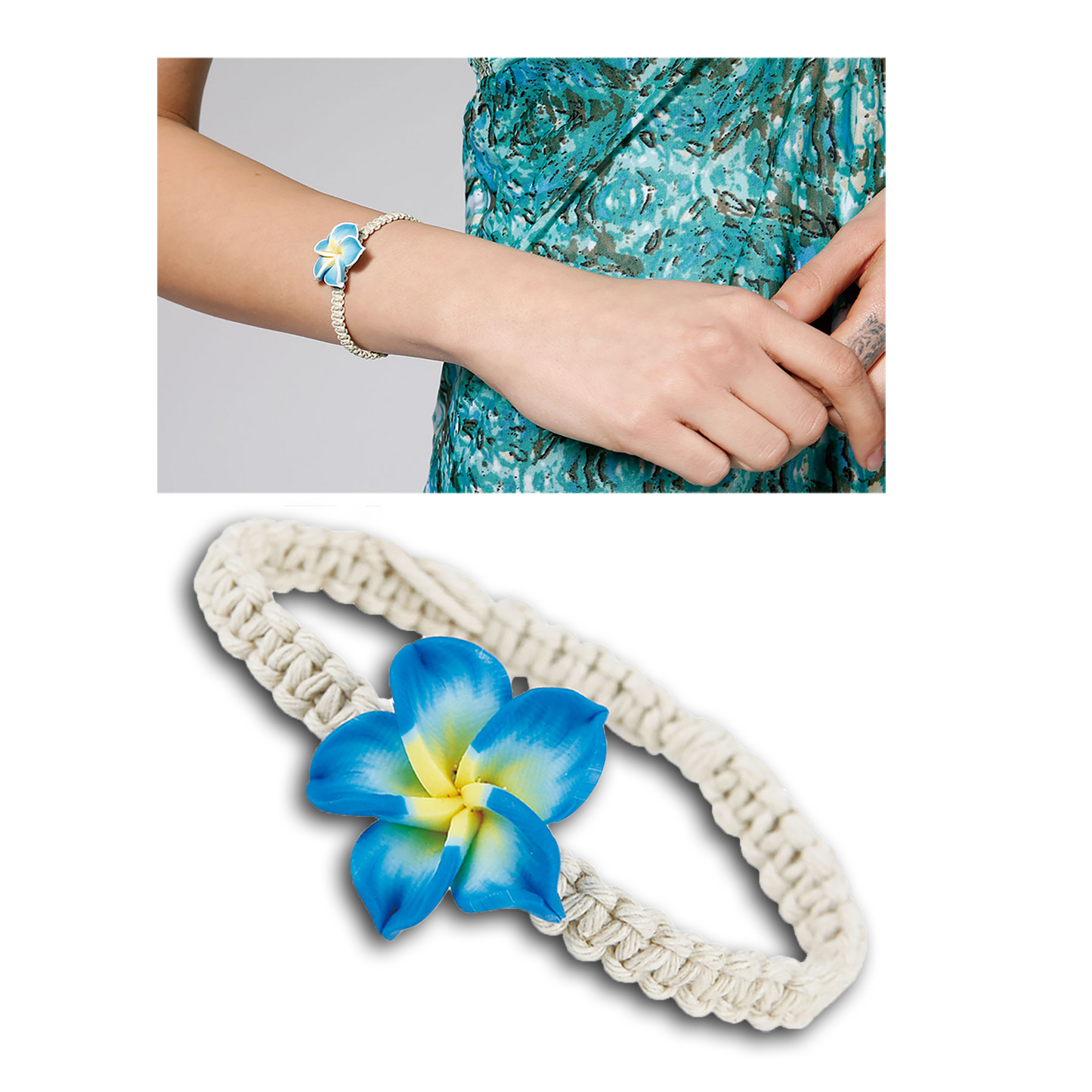 24PC HAWAIIN FLOWER BRACELET SLEEVE