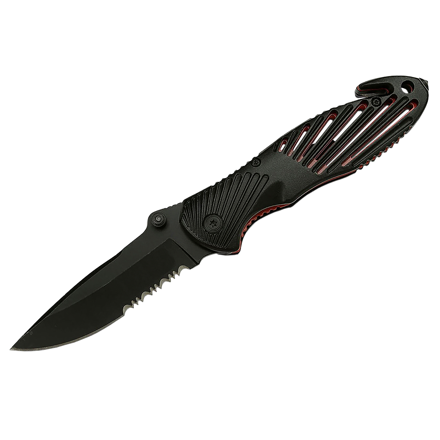 7.5" FOLDING KNIFE W/SEATBELT CUTTER