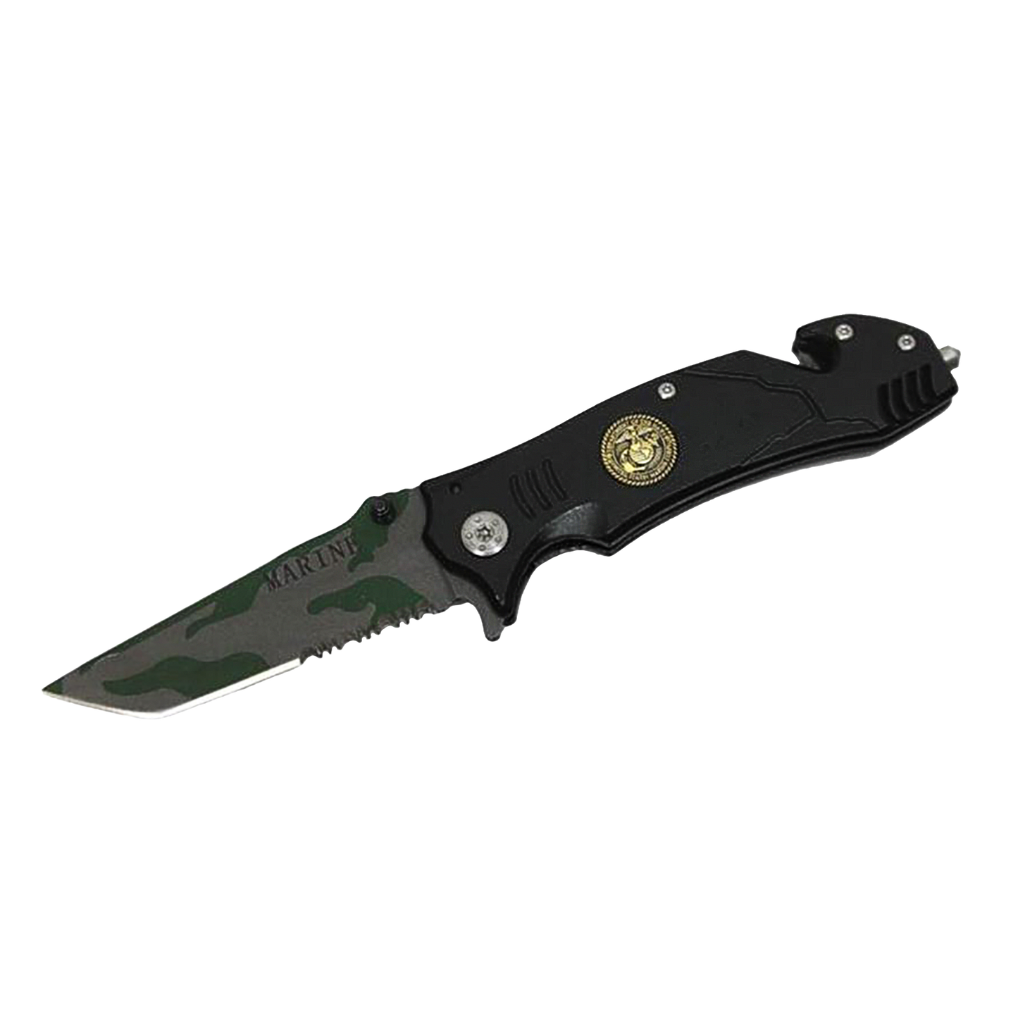8" MARINE CORPS FOLDING KNIFE