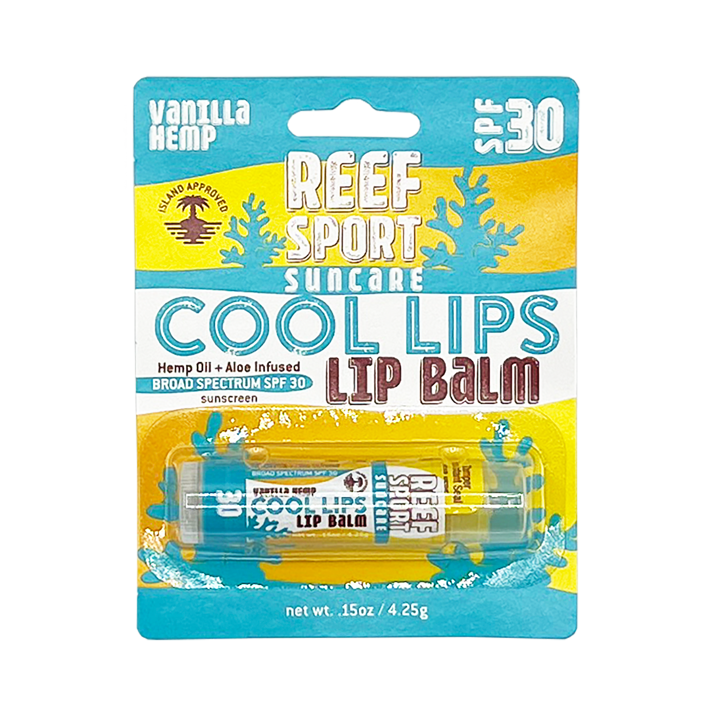 REEF SPORT VANILLA HEMP LIP BALM