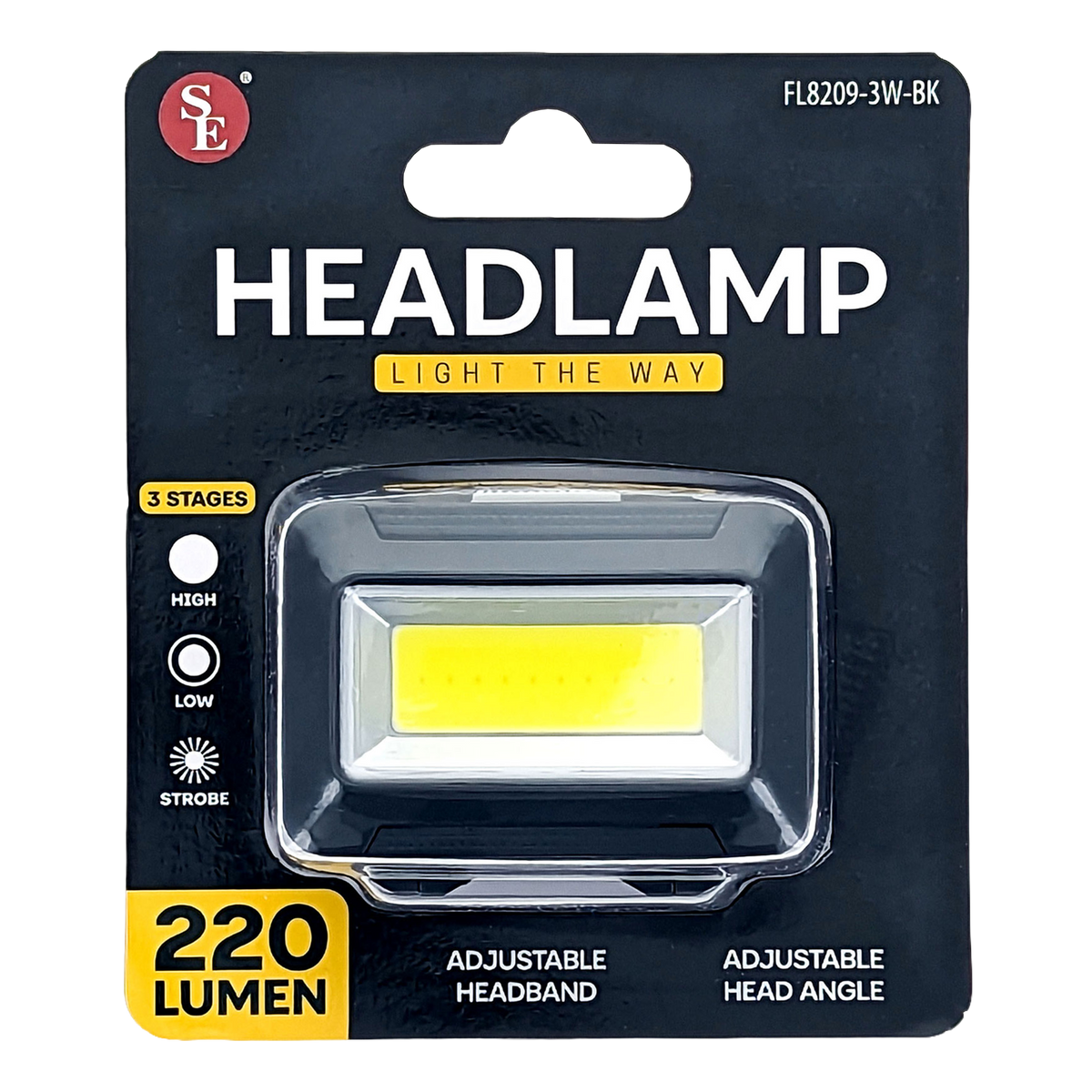 220 LUMEN COB HEADLAMP