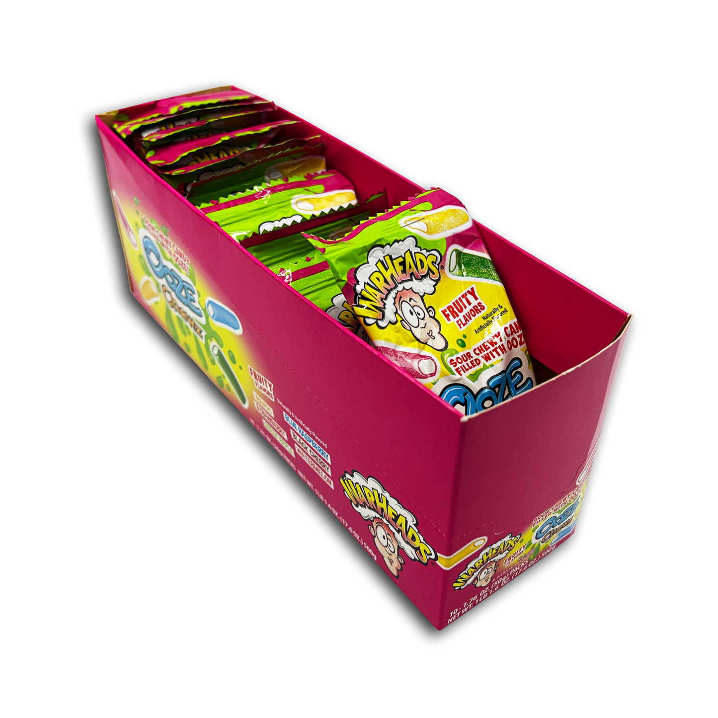 10PK WARHEADS OOZE CHEWZ DISPLAY