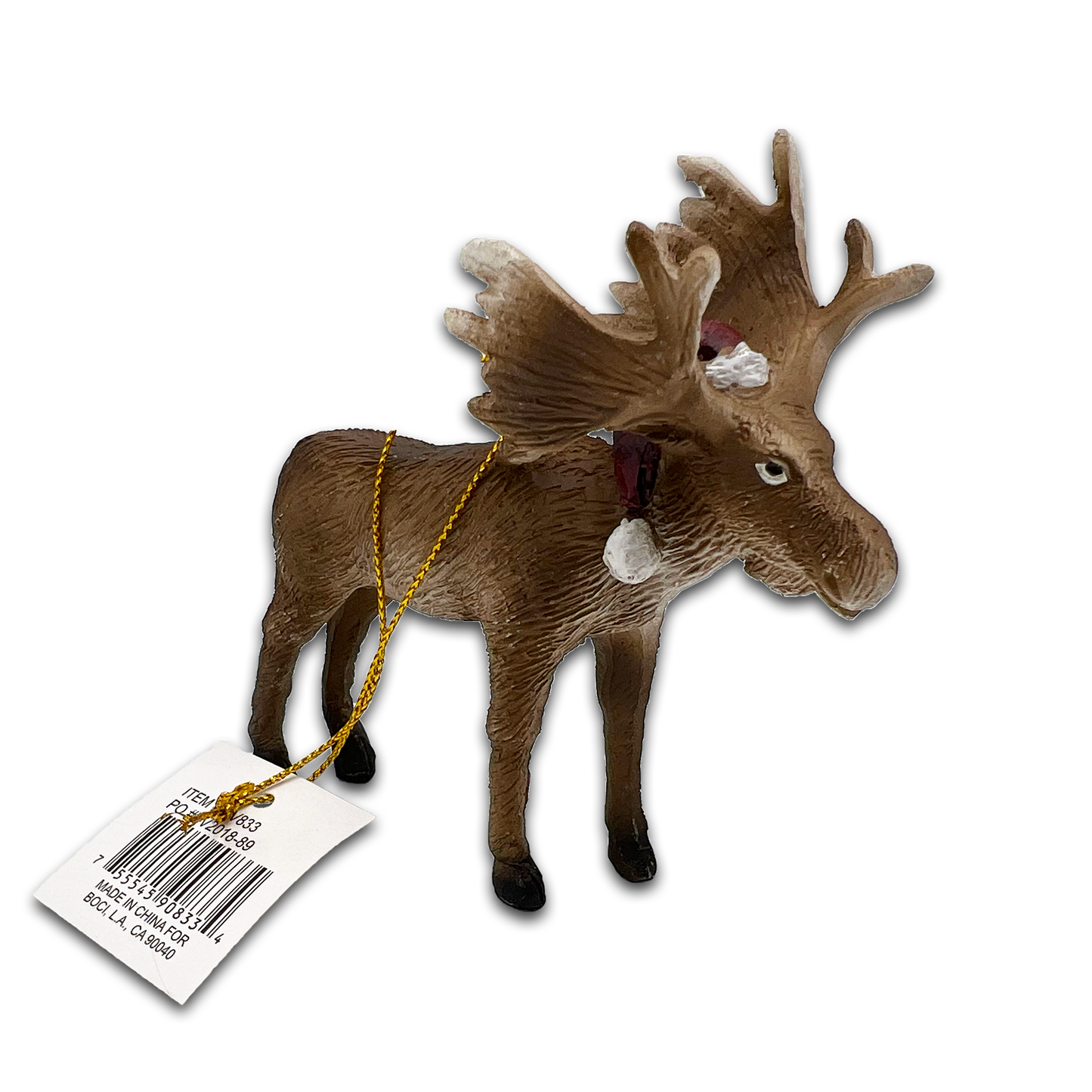 RESIN MOOSE ORNAMENT