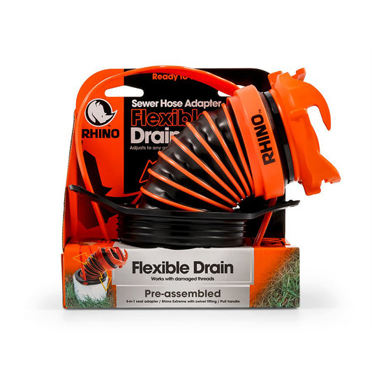 RHINO FLEXIBLE DRAIN SEWER HOSE ADAPTER