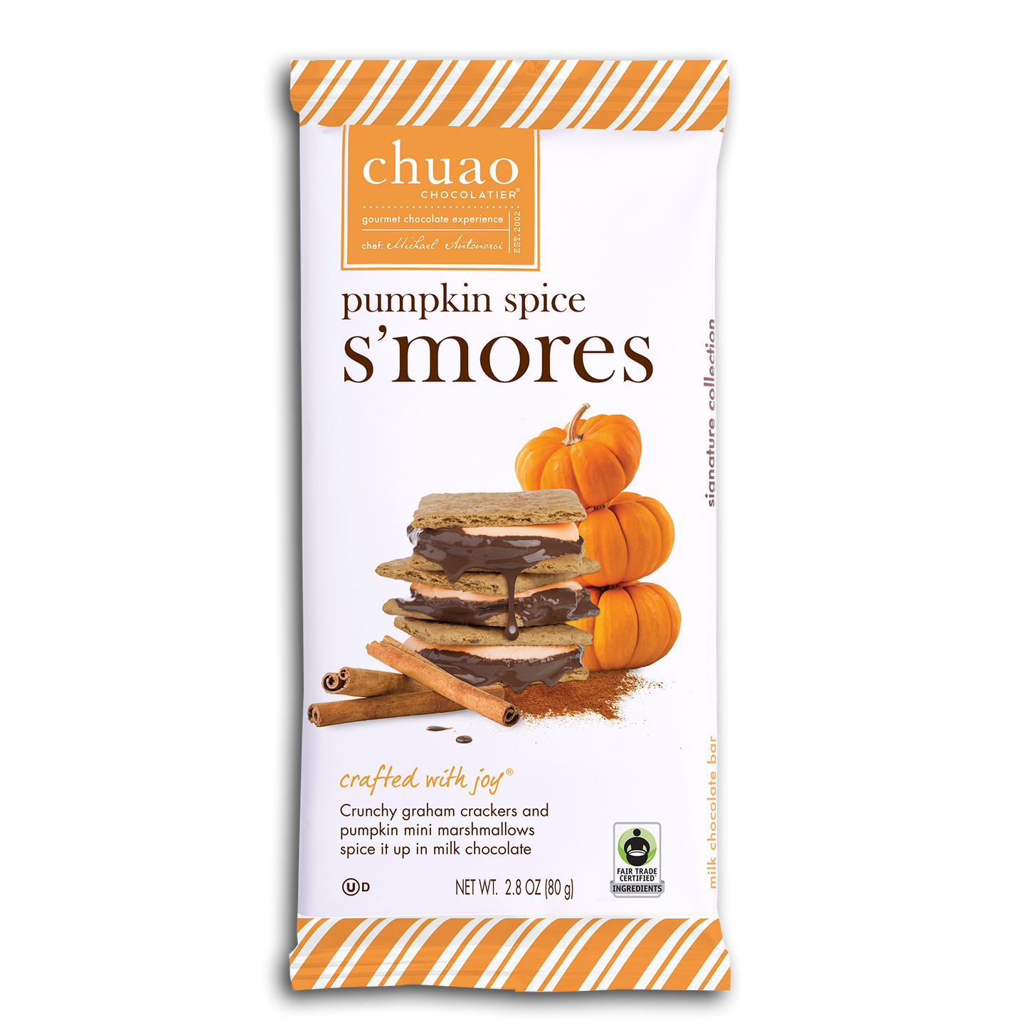 10PC CHUAO PUMPKIN SPICE S'MORES BAR DISPLAY