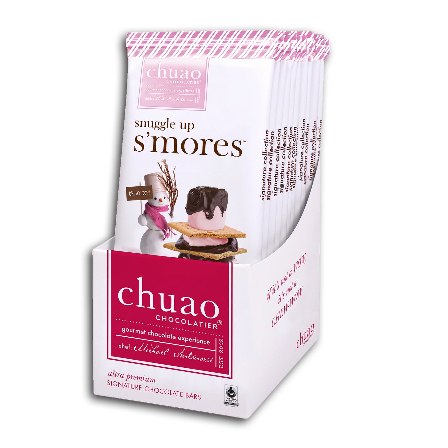 10PC CHUAO SNUGGLE UP S'MORES BAR DISPLAY