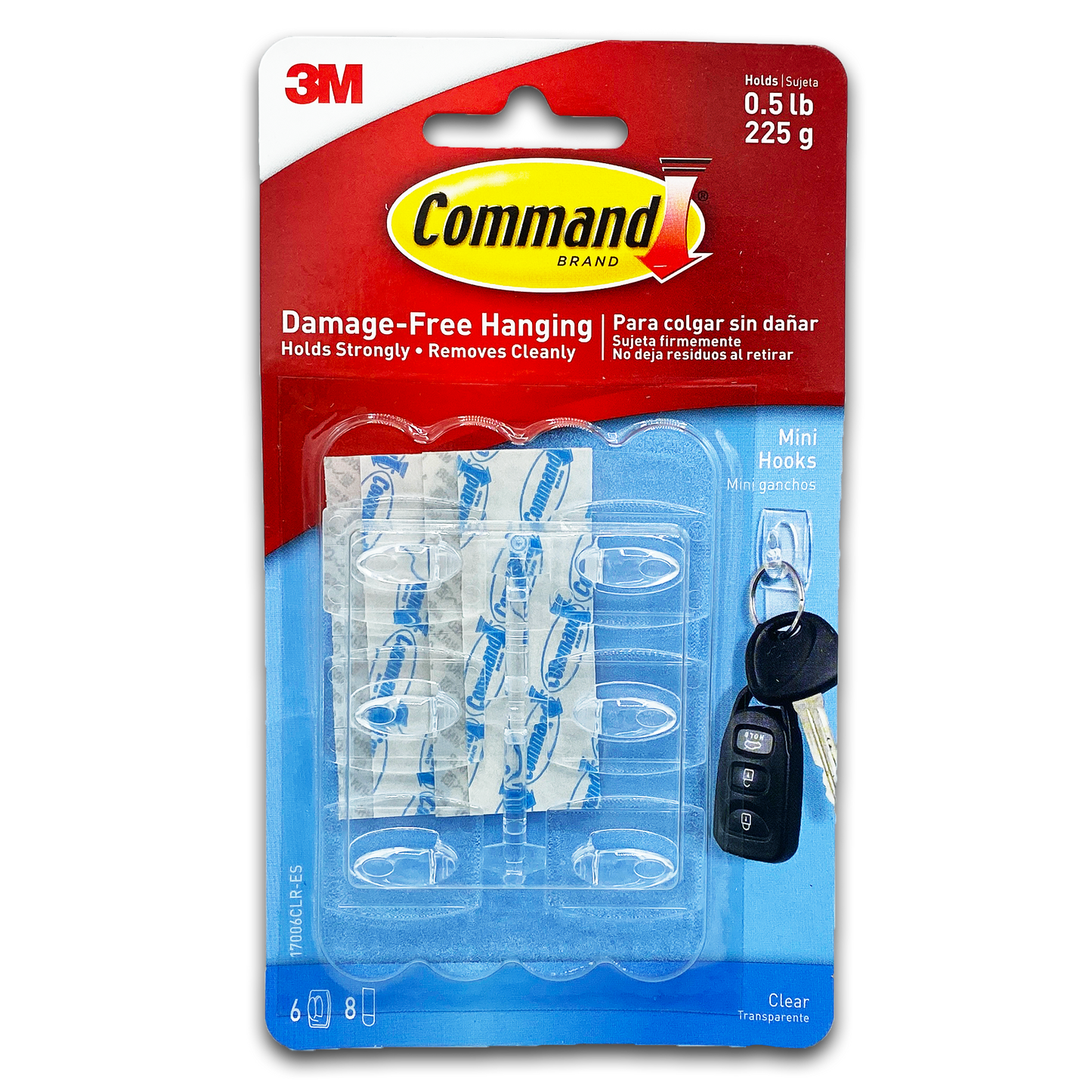 6PK 3M COMMAND HOOKS