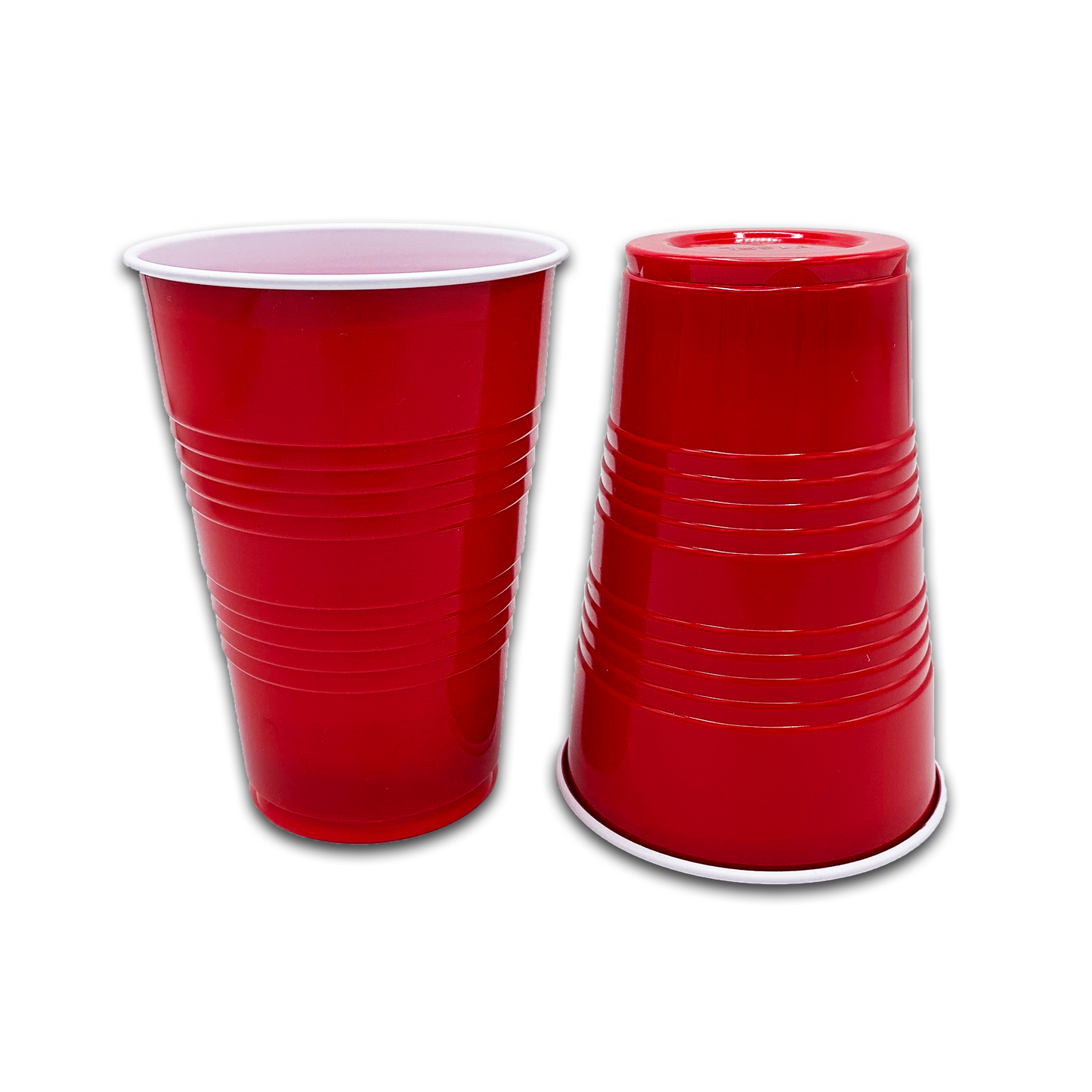 12PK RED PLASTIC CUPS
