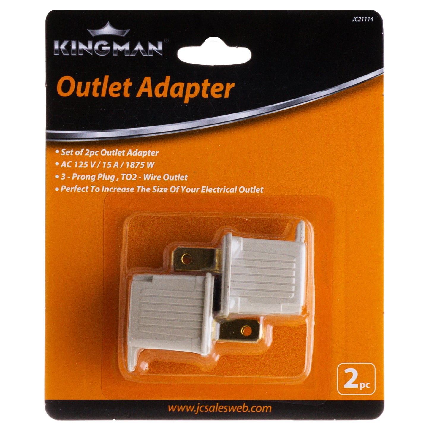 2PK PLUG GROUND ADAPTER