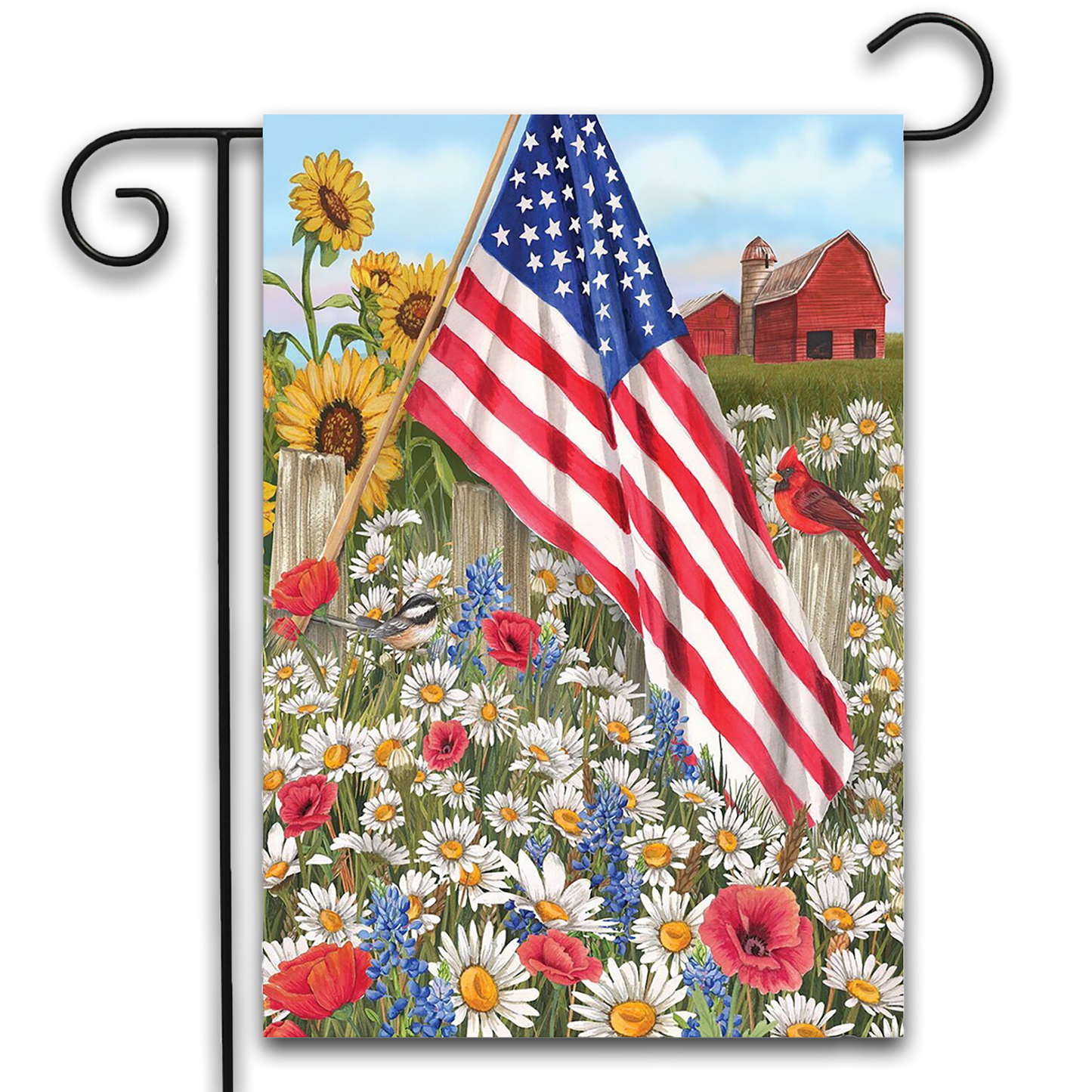 AMERICA THE BEAUTIFUL GARDEN FLAG