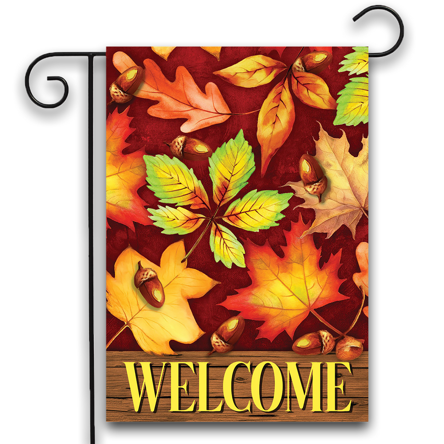 WELCOME FALL FOLIAGE GARDEN FLAG