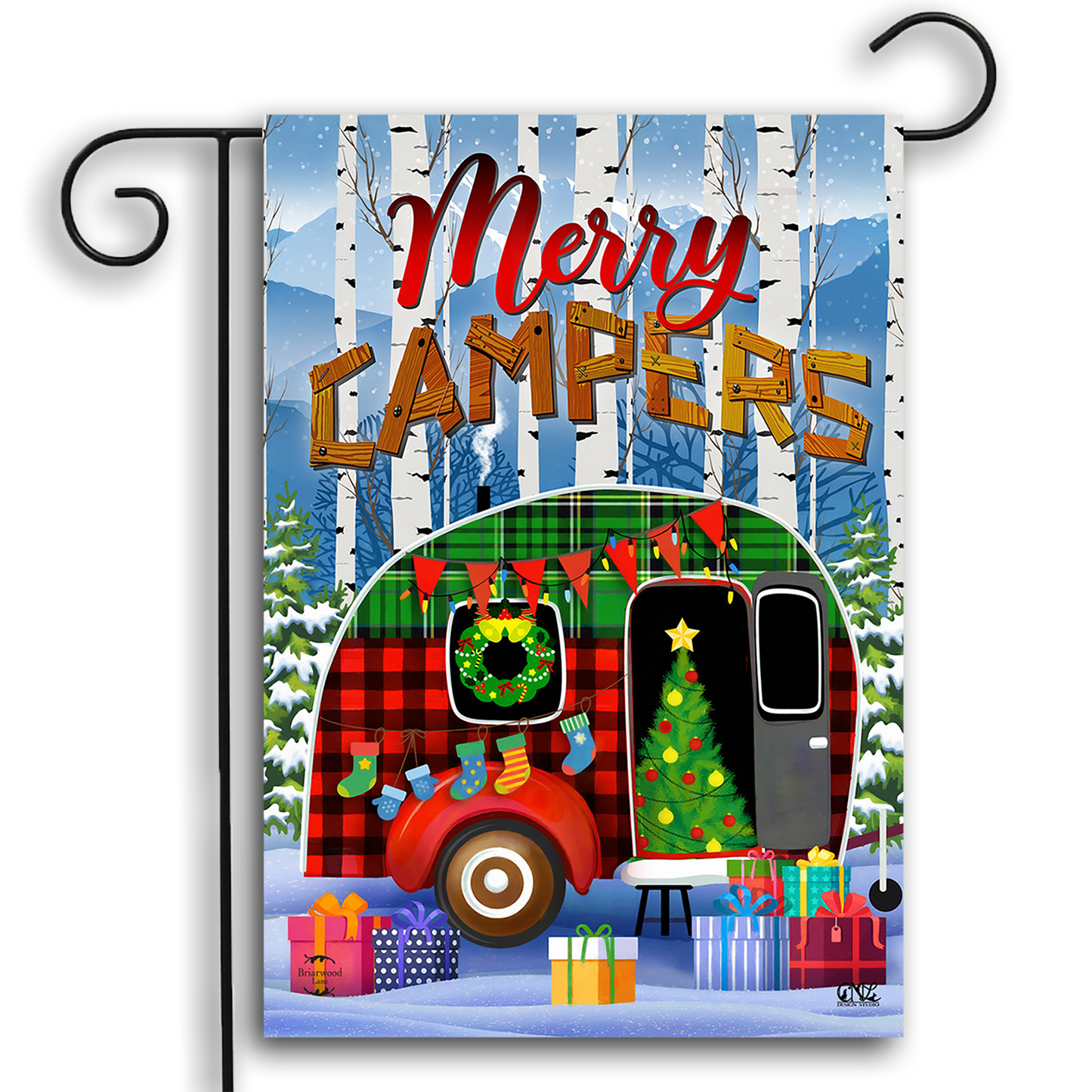 MERRY CAMPERS GARDEN FLAG