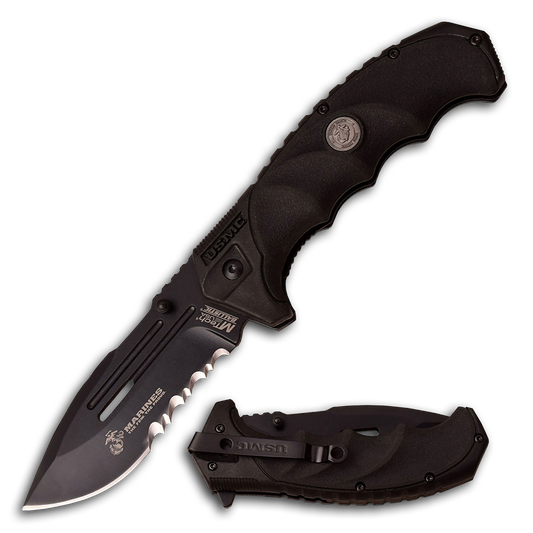BLACK USMC KNIFE