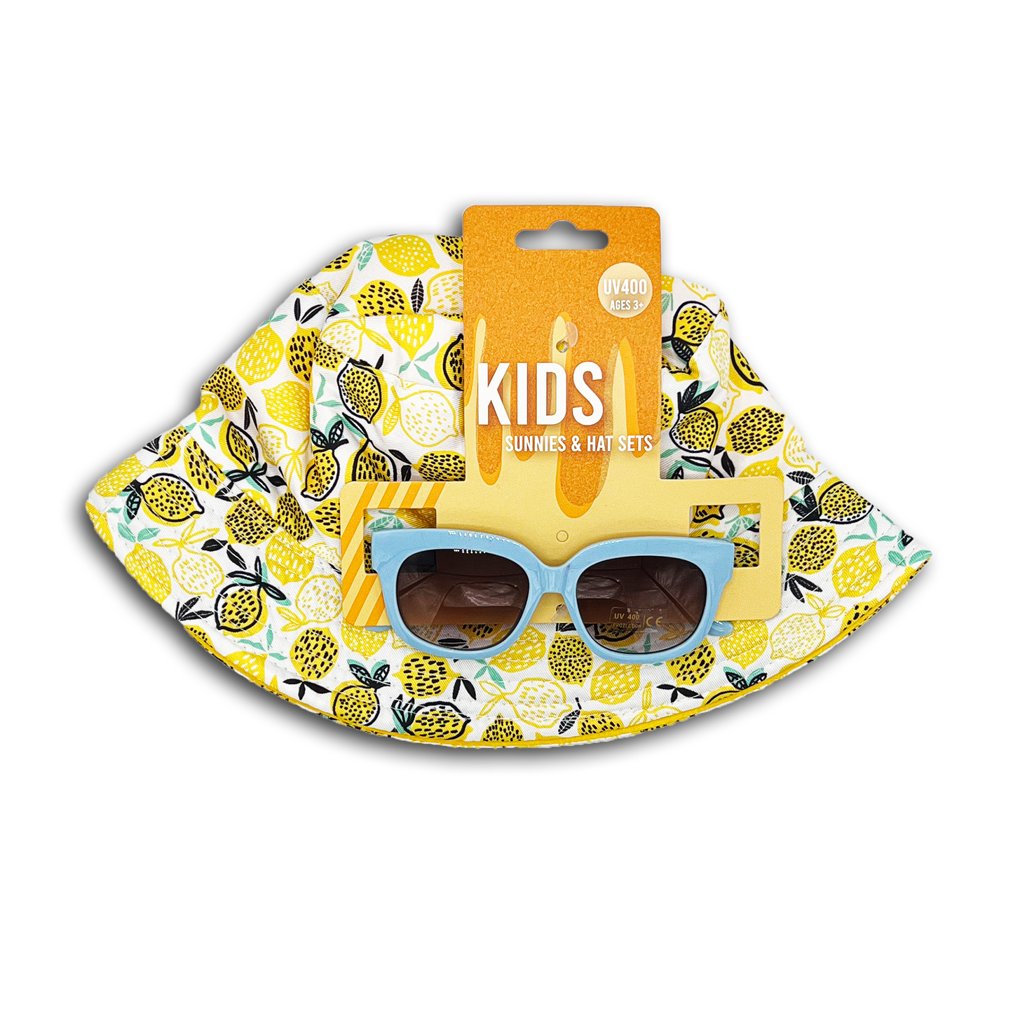 2PC KIDS BUCKET HAT & SUNGLASSES SET