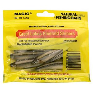 PRESERVED EMERALD SHINERS BAIT