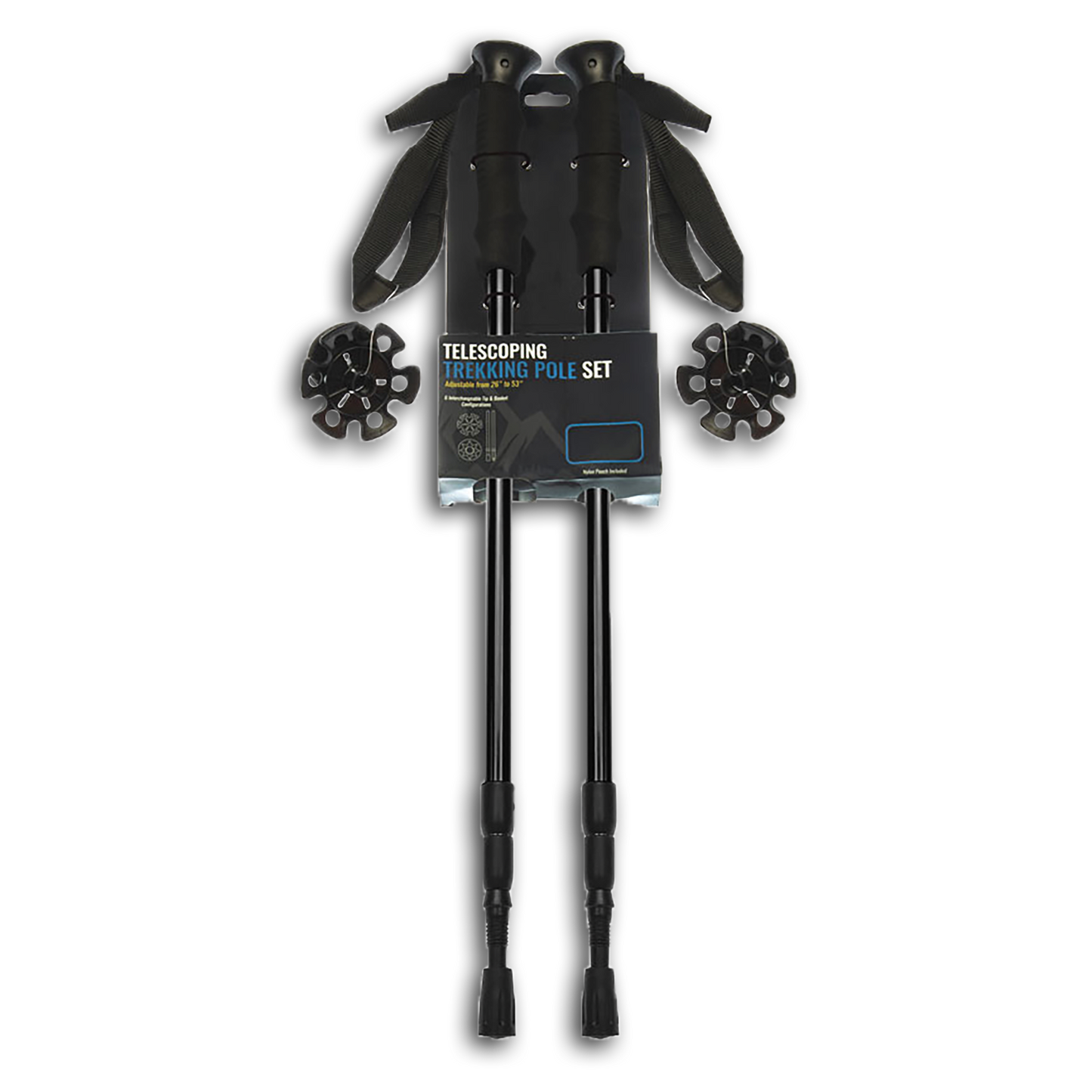 TELESCOPING TREKKING POLE SET