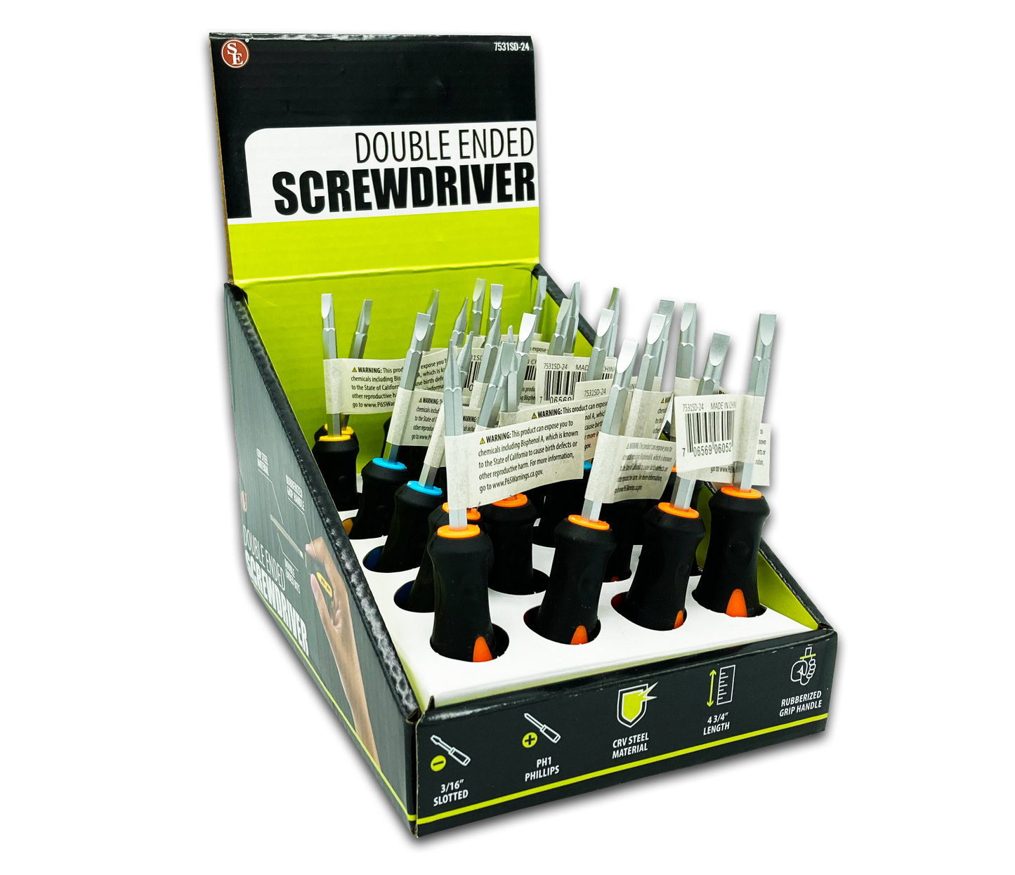 24PC 2-IN-1 SCREWDRIVER DISPLAY