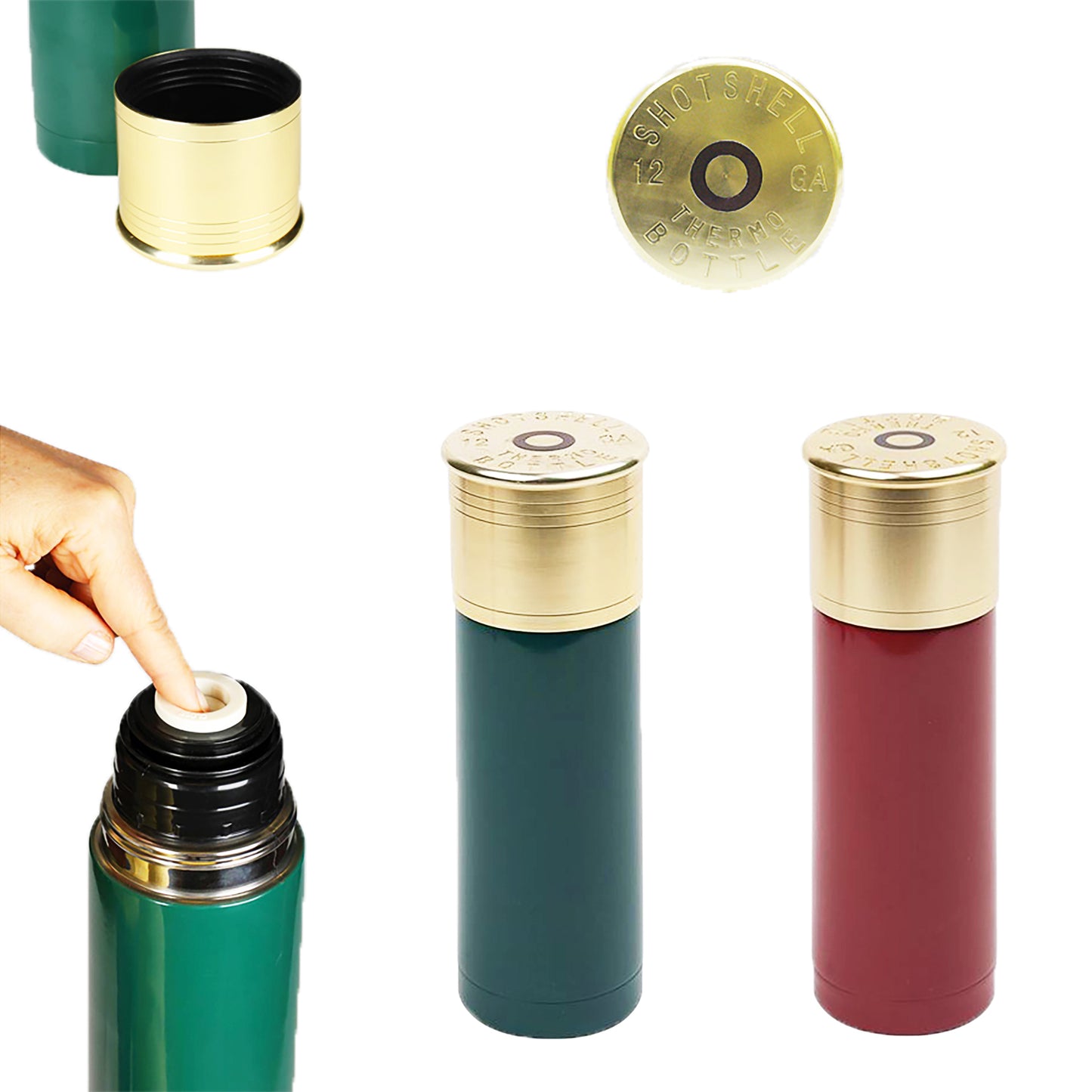 12 GAUGE SHOTGUN SHELL THERMO BOTTLE