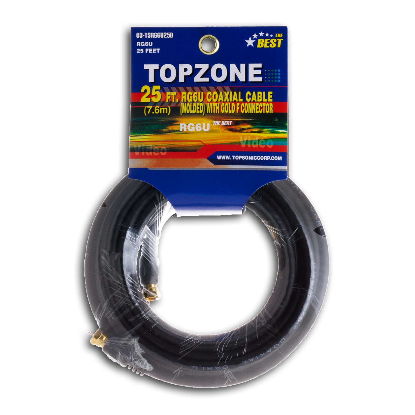 RG6U GOLD PLATED COAX TV CABLE