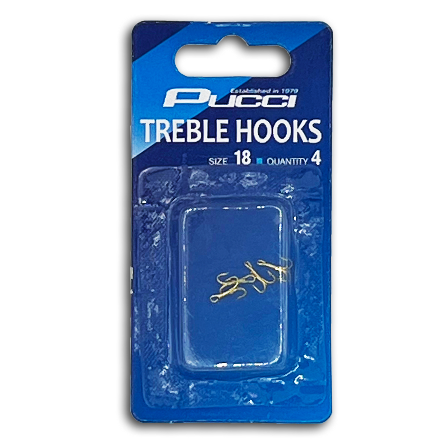 4PK GOLD TREBLE HOOKS