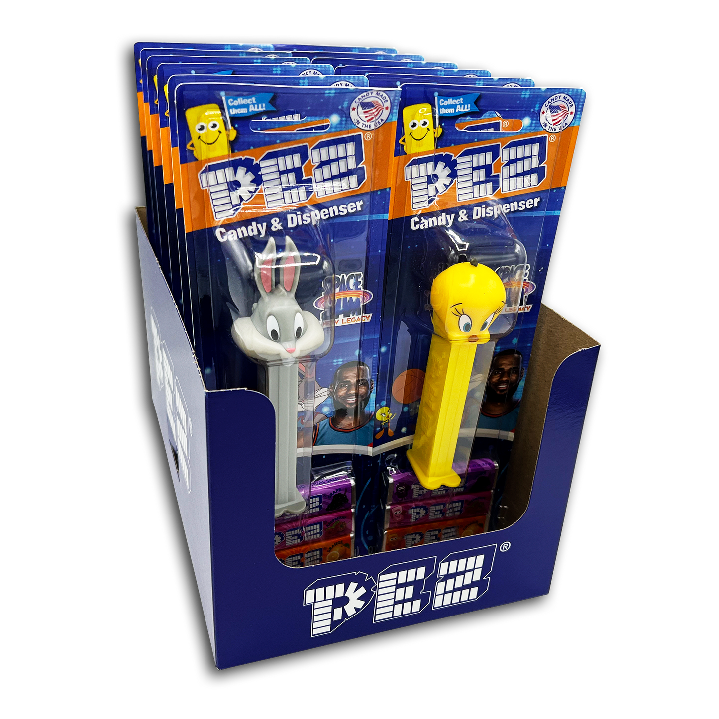 12PK PEZ SPACE JAM DISPLAY