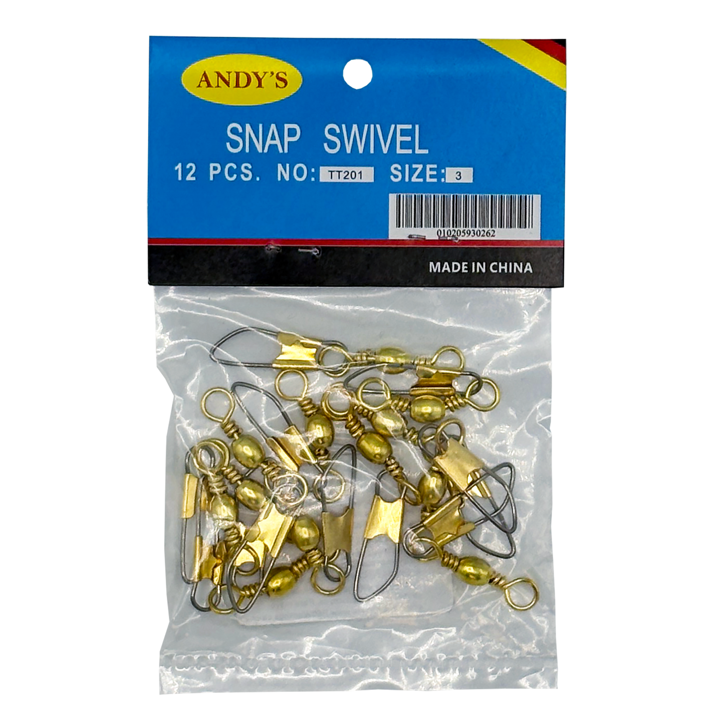 12CT BRASS SNAP SWIVELS