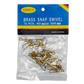 12CT BRASS SNAP SWIVELS