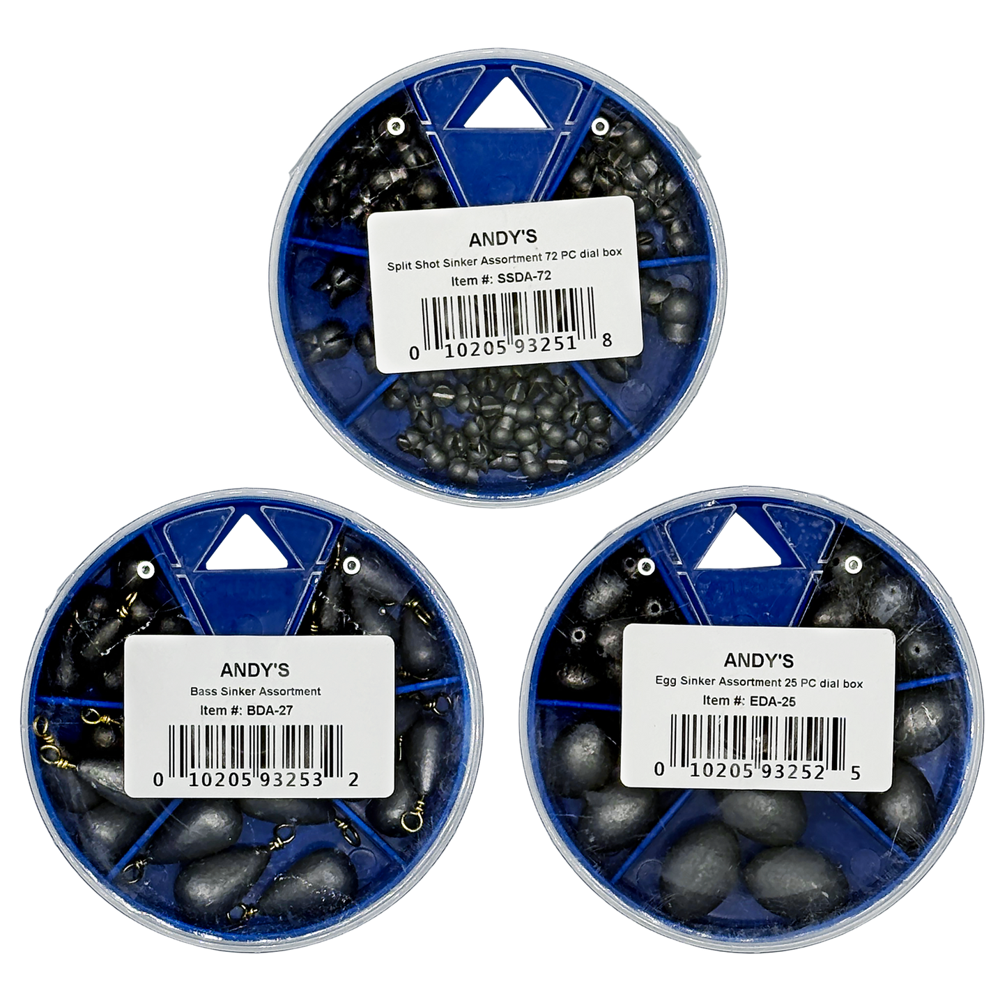SINKER ASSORTMENTS W/ DIAL BOX
