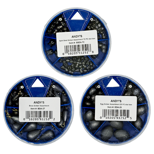 SINKER ASSORTMENTS W/ DIAL BOX