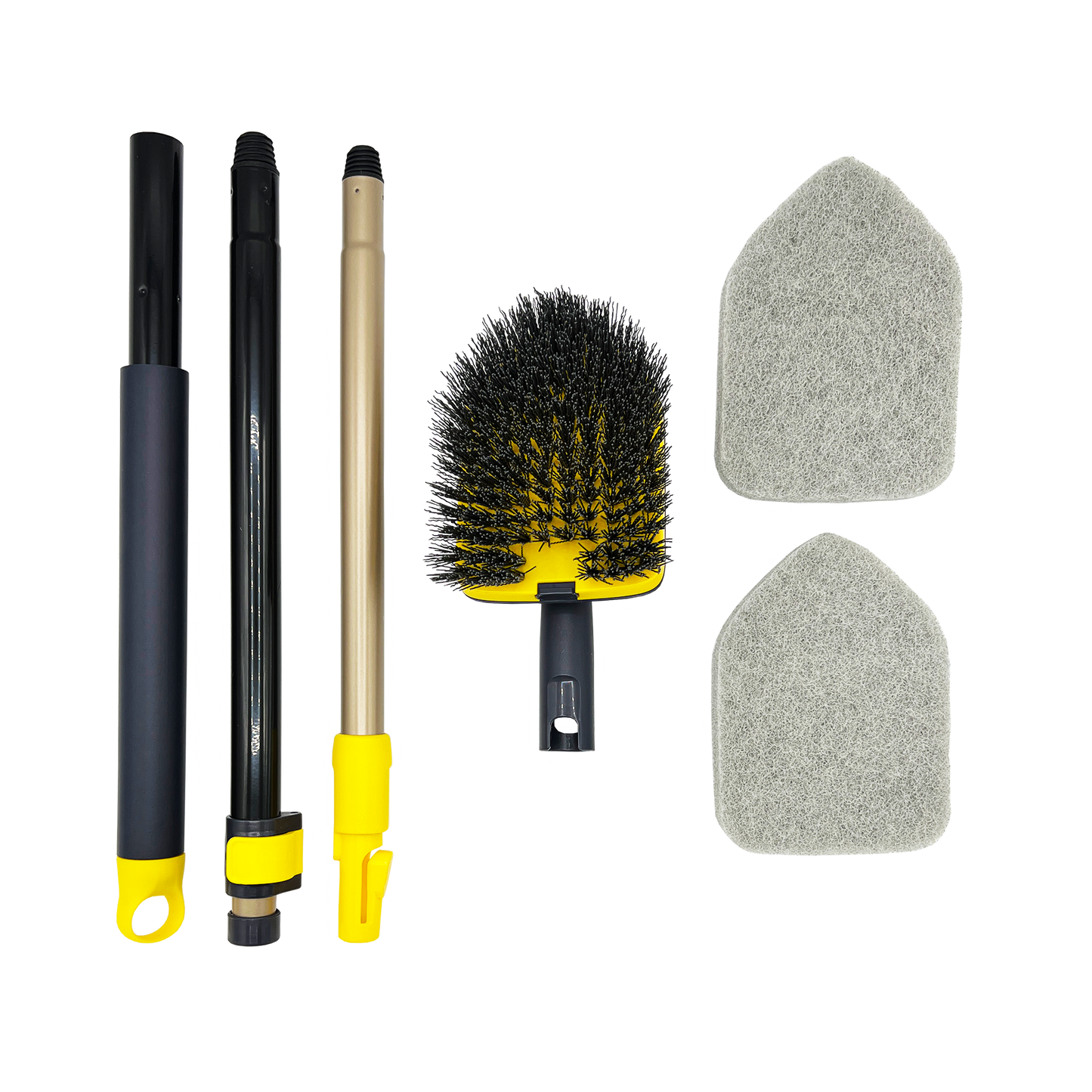 COLLAPSIBLE MULTI-SURFACE SCRUB/SCOURING BRUSH