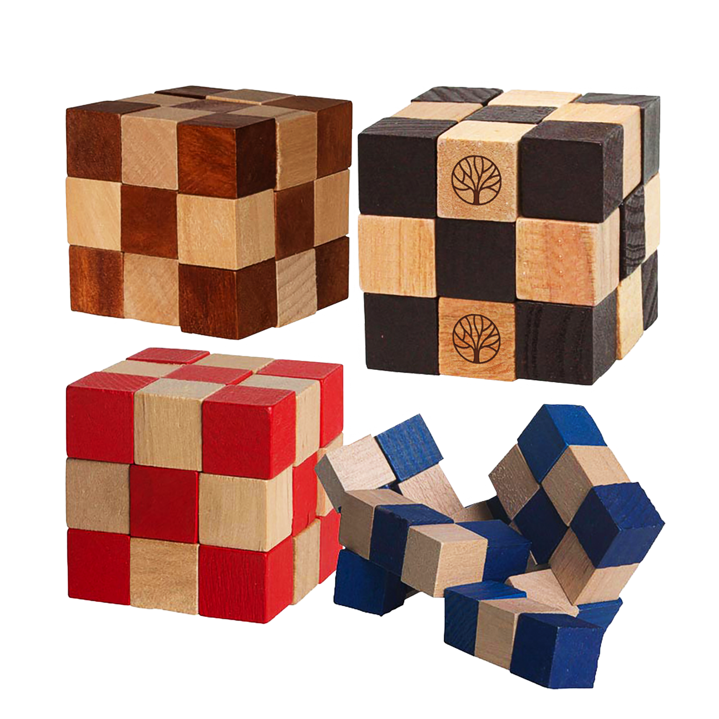 WOODEN ELASTIC CUBE PUZZLE