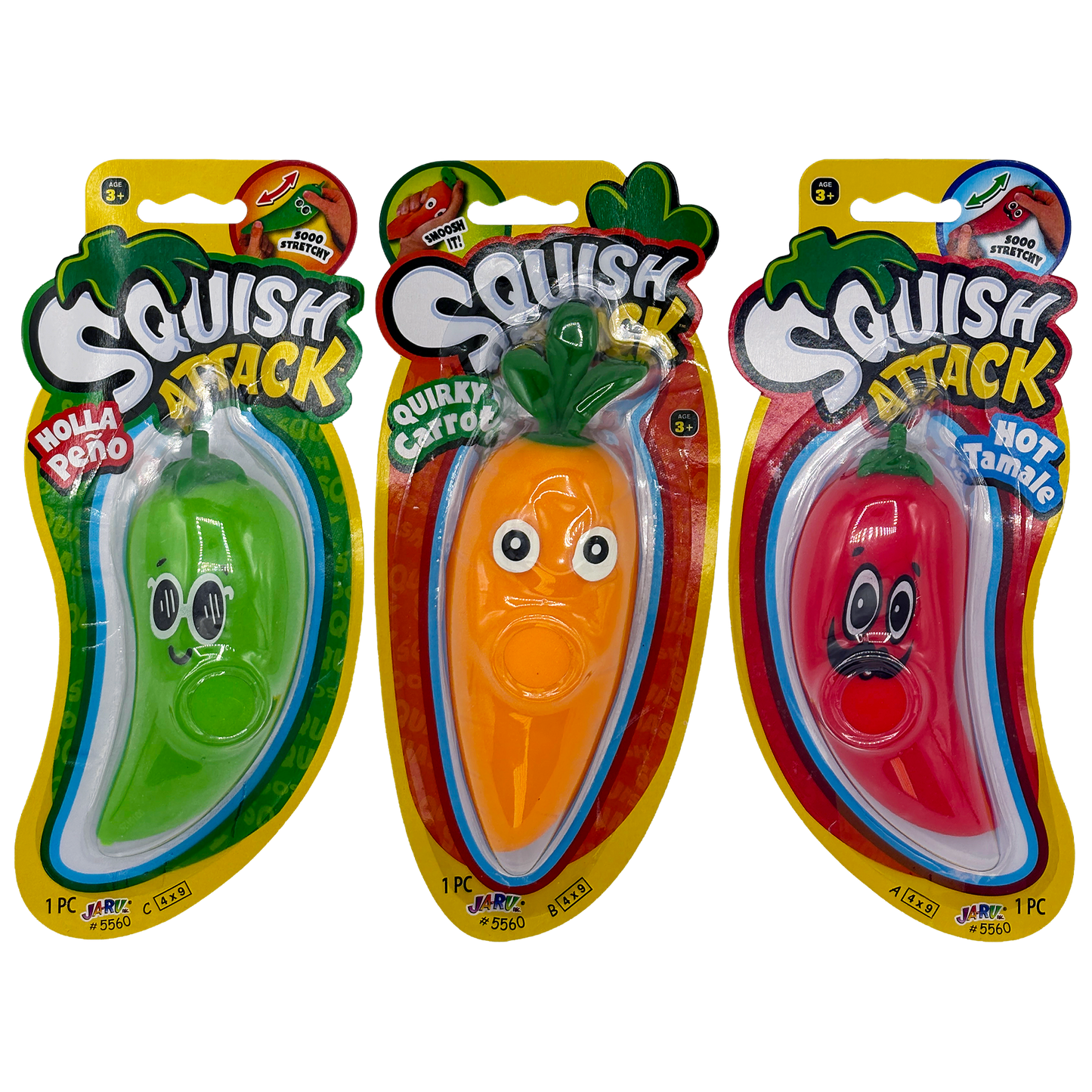 12CT VEGGIE SQUISH ATTACK DISPLAY
