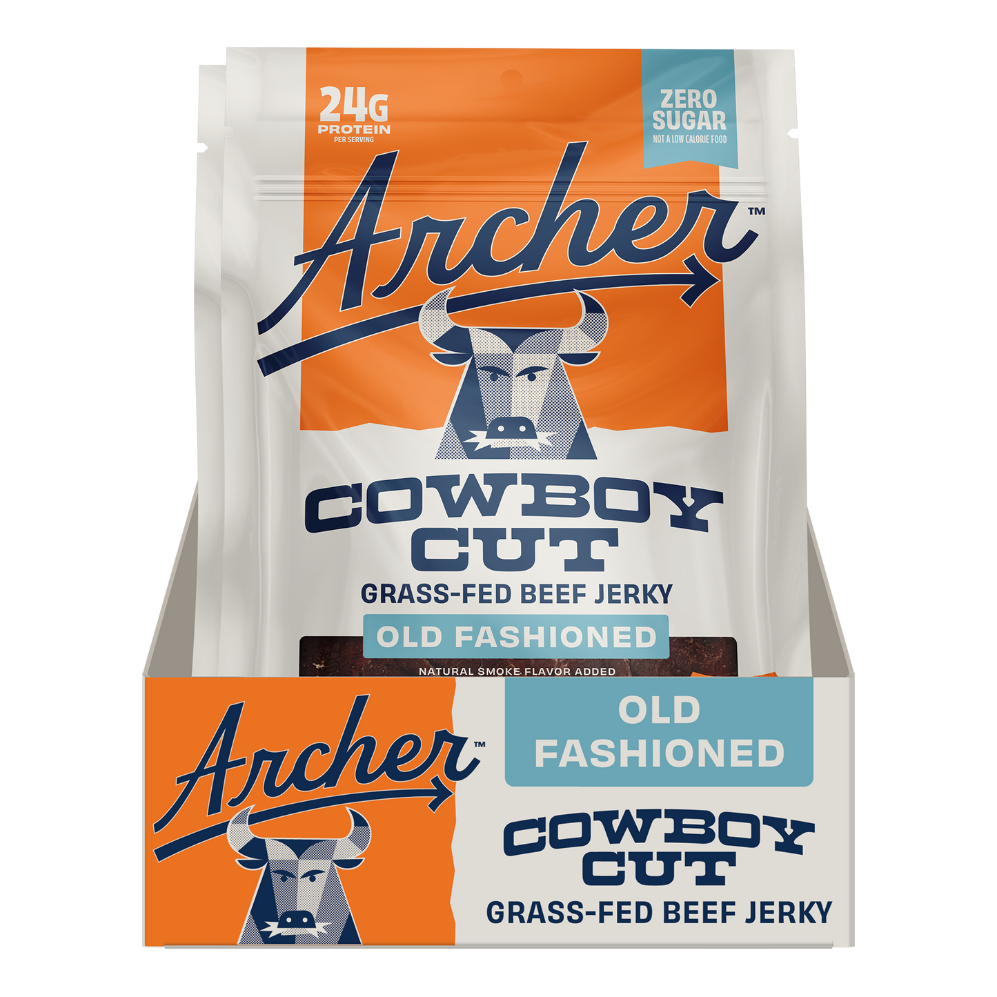 12PK COWBOY CUT OLD FASHIONED BEEF JERKY DISPLAY
