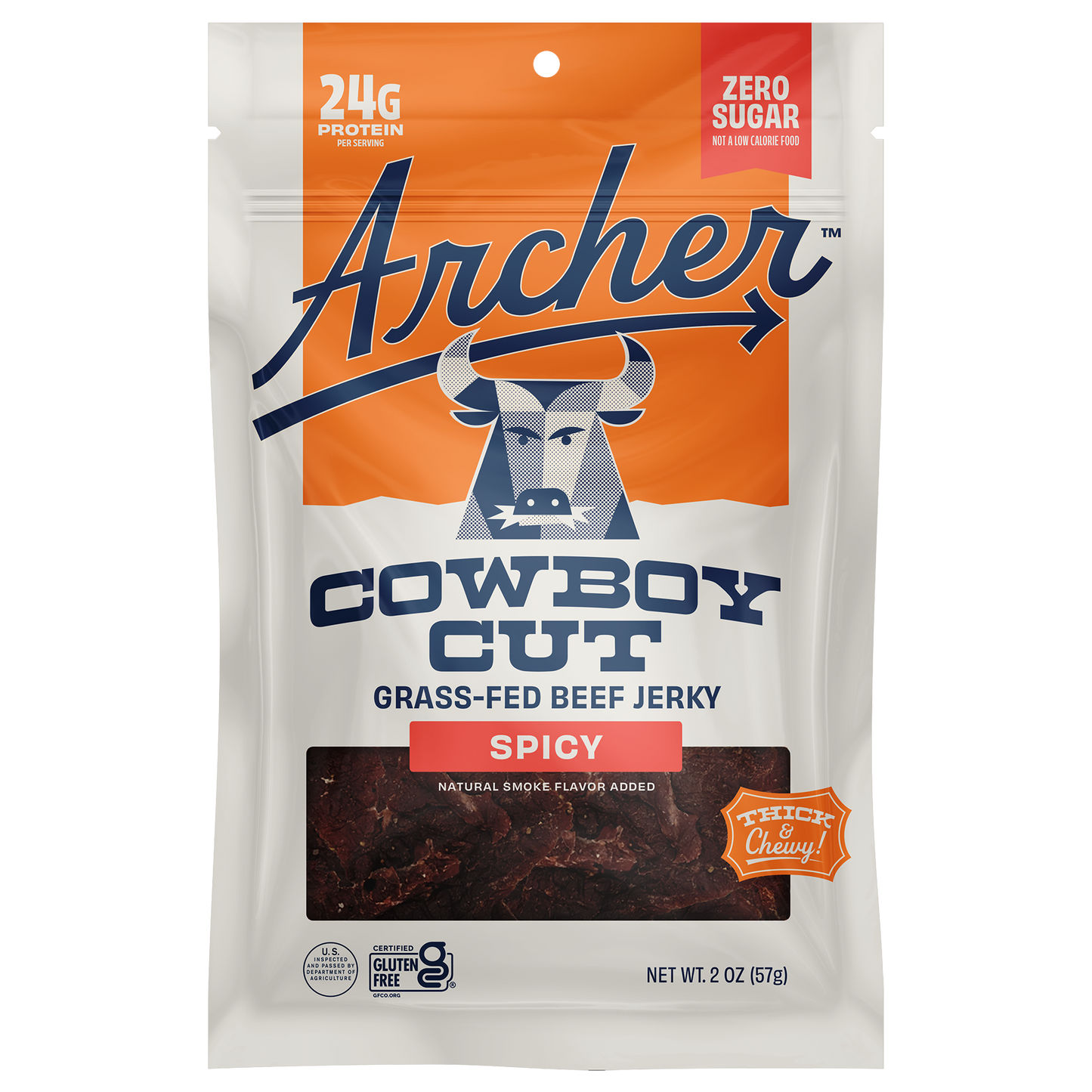 12PK COWBOY CUT SPICY BEEF JERKY DISPLAY