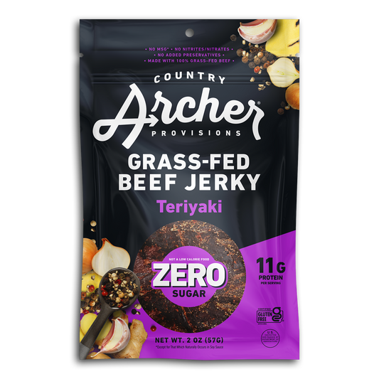 12PK ZERO SUGAR TERIYAKI BEEF JERKY DISPLAY