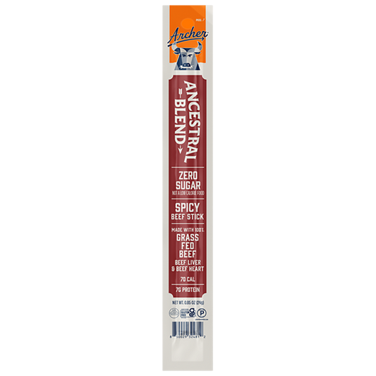 18PK ANCESTRAL BLEND SPICY MEAT STICKS DISPLAY