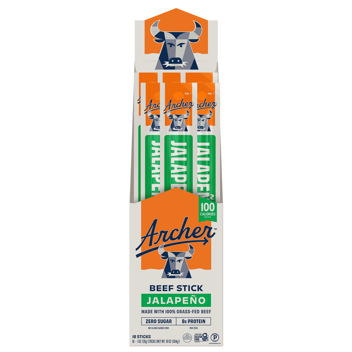 18PK JALAPENO BEEF STICKS DISPLAY