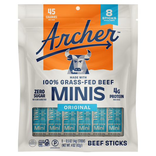 10PK ORIGINAL BEEF MINI STICKS DISPLAY